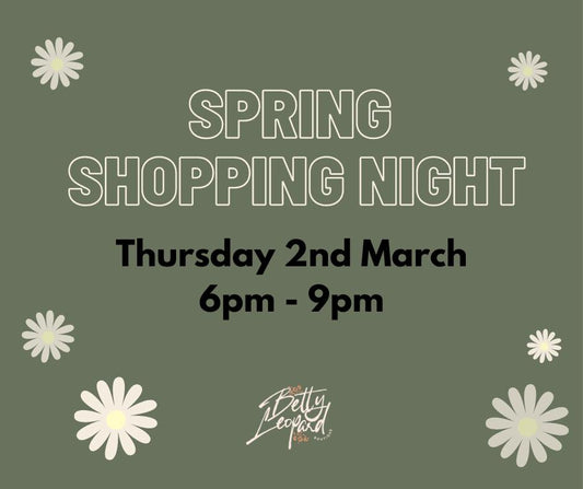Spring Shopping Night at Betty Leopard Boutique