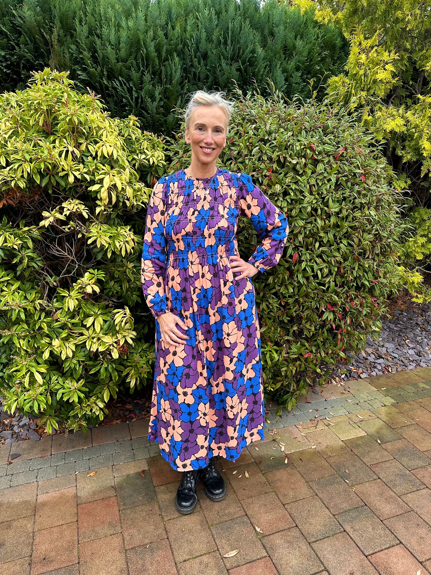 POLLY Floral printed midi dress