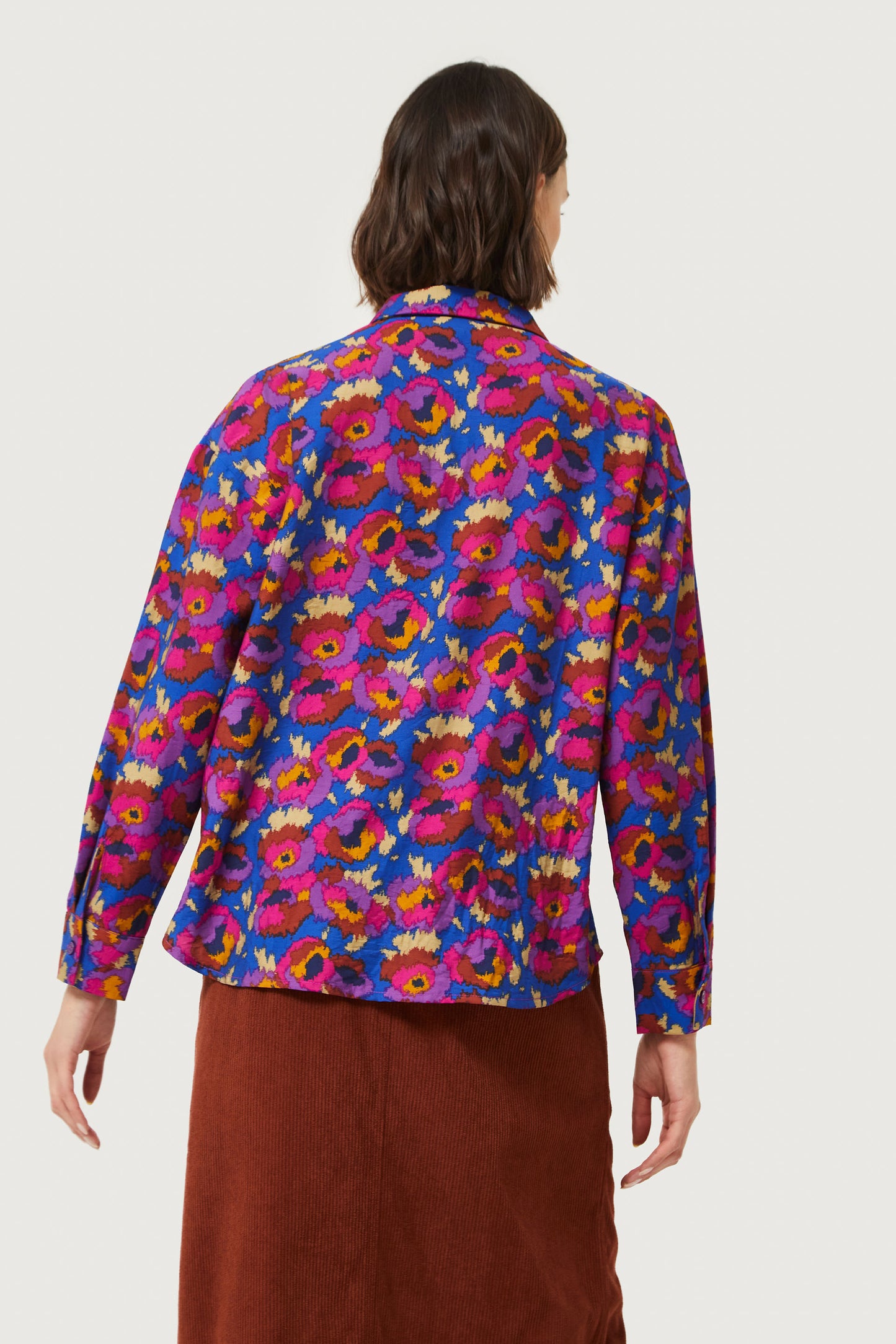 The CARRIE abstract print blouse