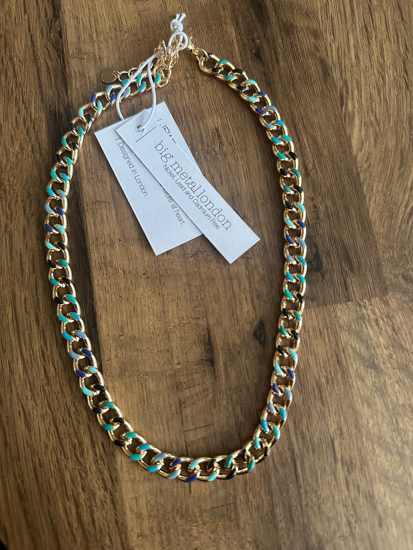ZIRA chain necklace in blue
