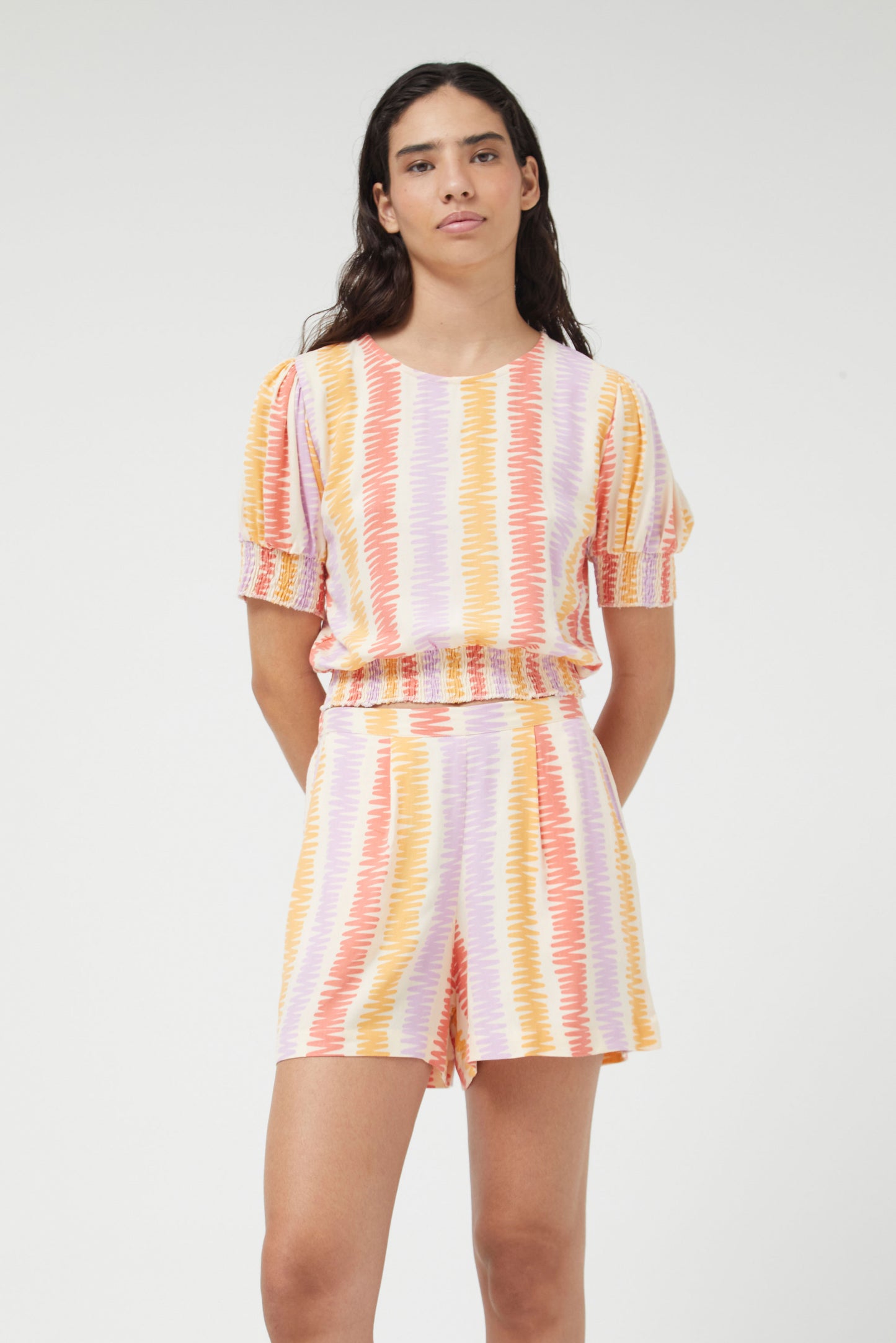 The Multi coloured Zig Zag Top