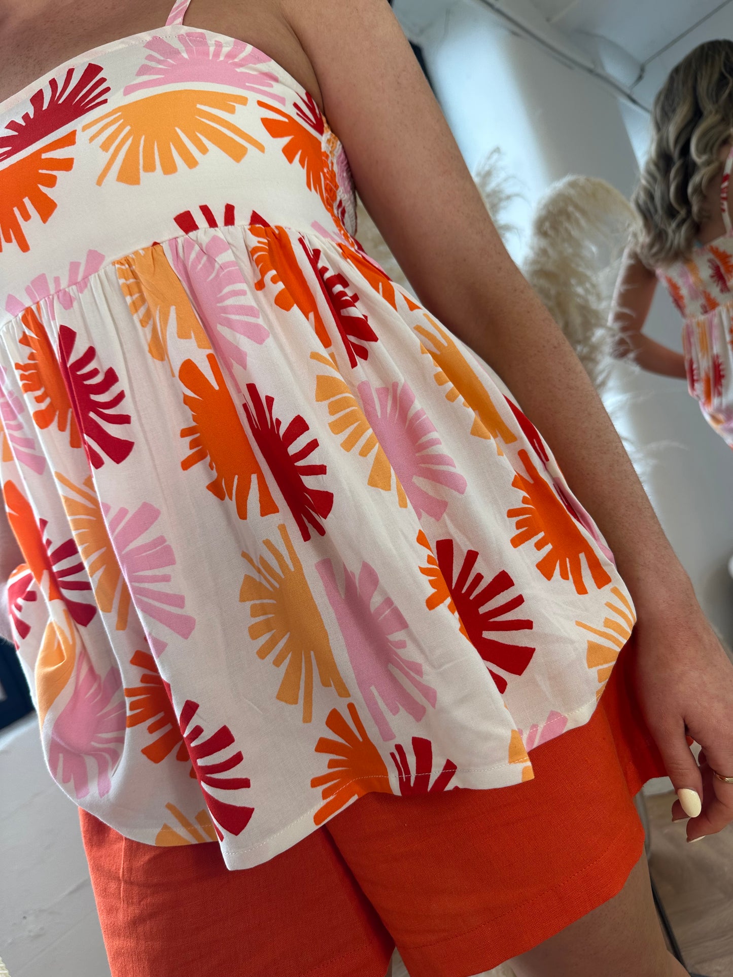 SUZY multicolored print camisole