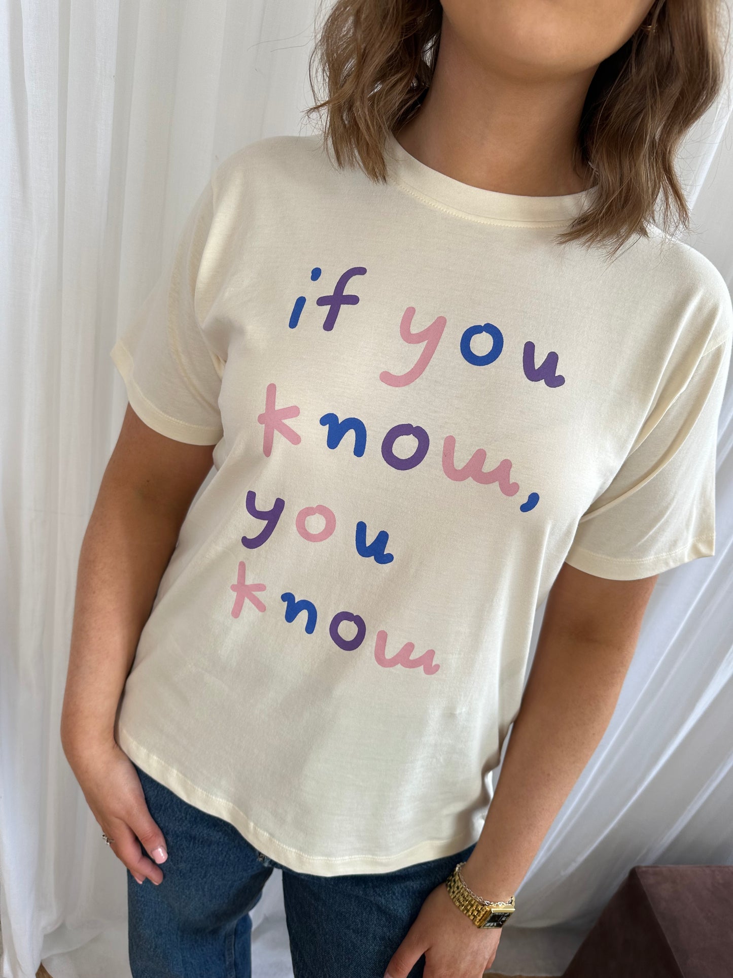 The ‘if you know, you know’ t-shirt