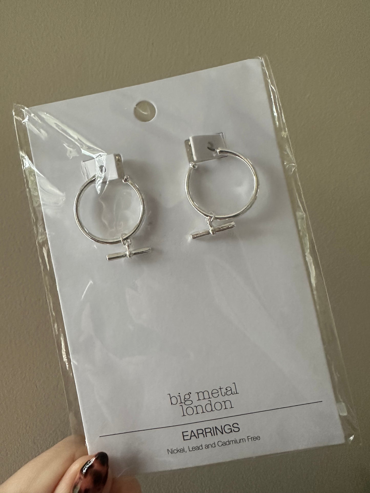 REGINA hoop earrings in silver