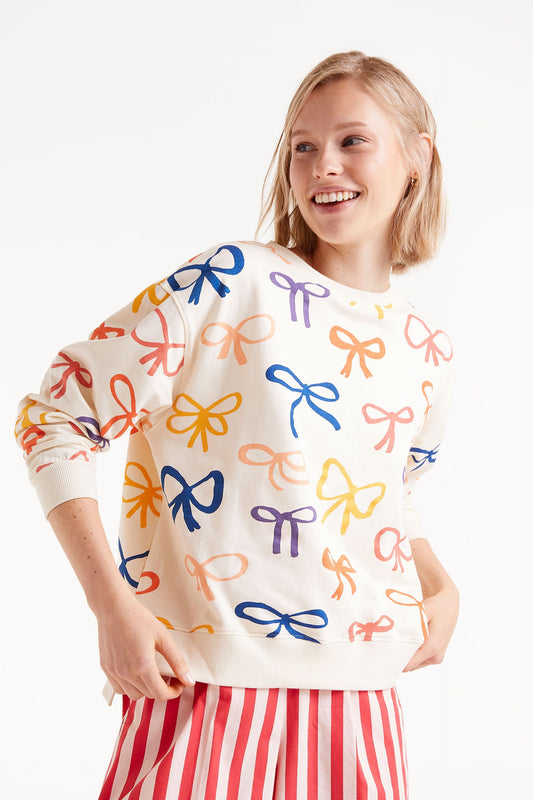 The LAURA bow sweatshirt