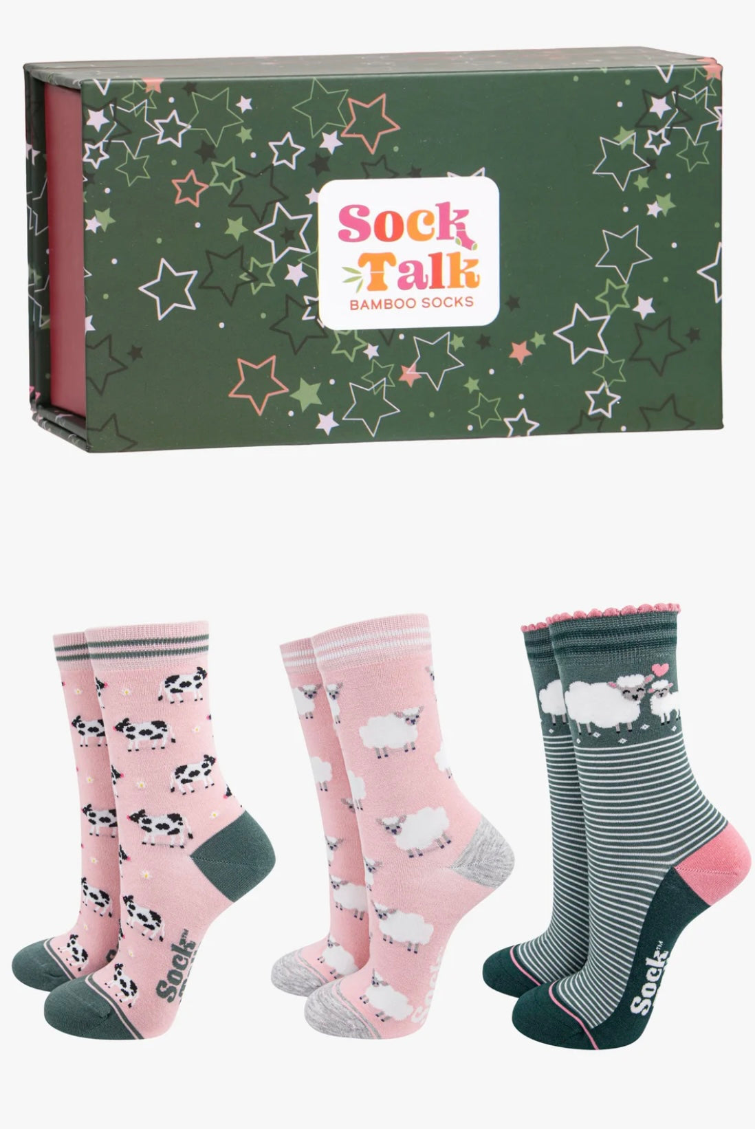 Farm animals sock gift box (set of 3)