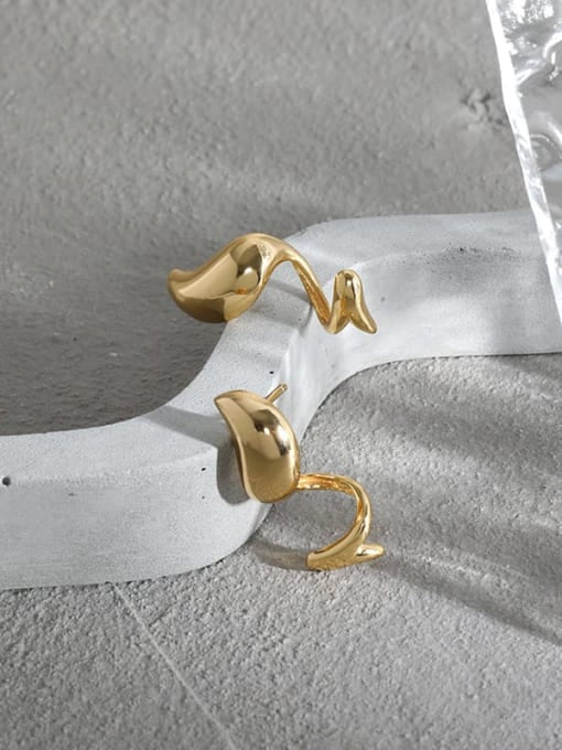 HARMONY twist drop earrings in gold