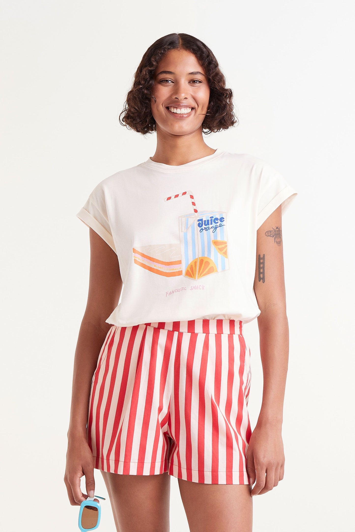 The ecru orange juice graphic t-shirt