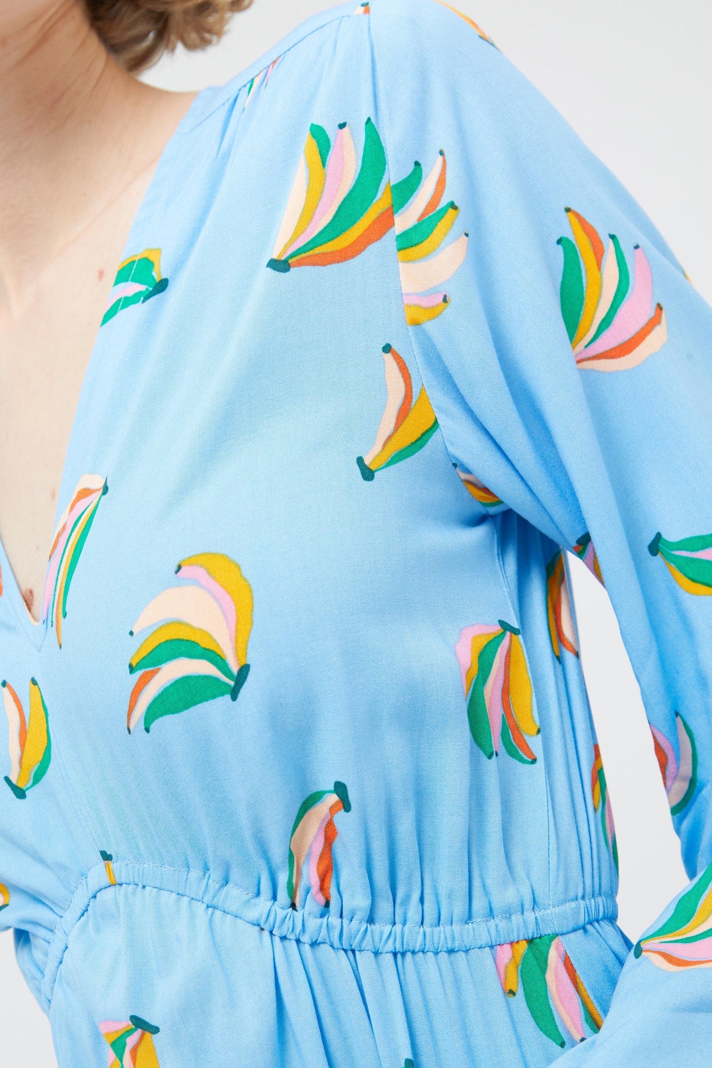 The banana print midi dress