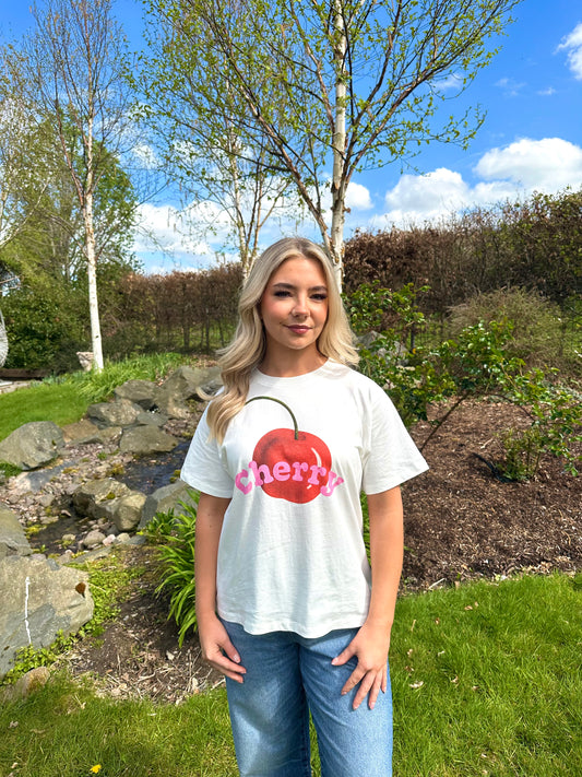 The cherry graphic t-shirt