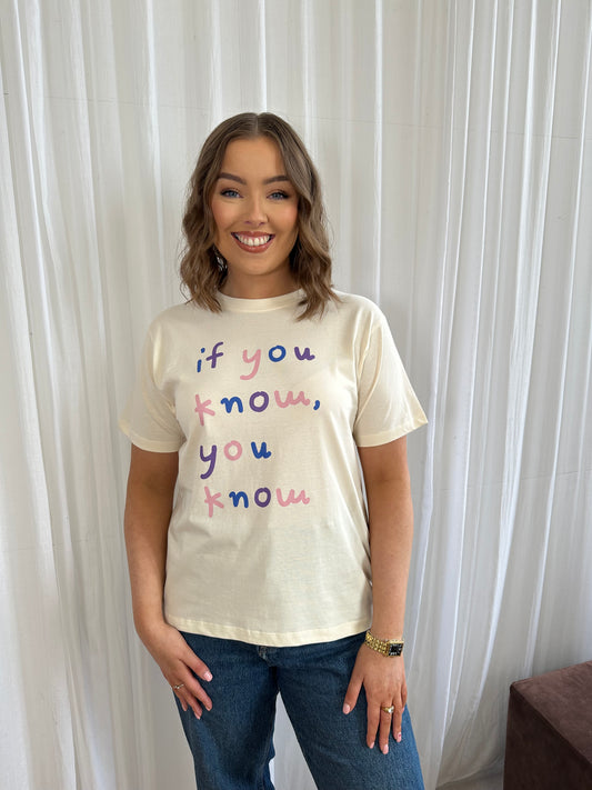 The ‘if you know, you know’ t-shirt