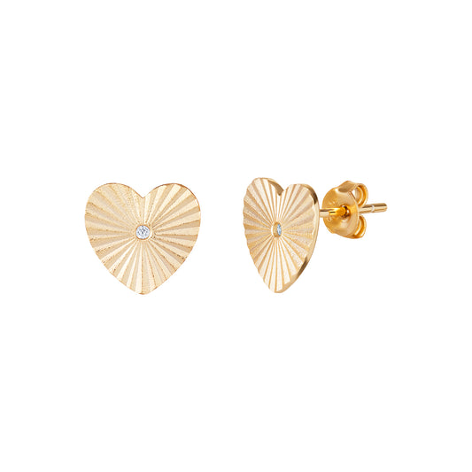 CLARA heart earrings