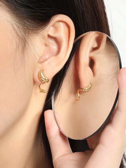 HARMONY twist drop earrings in gold