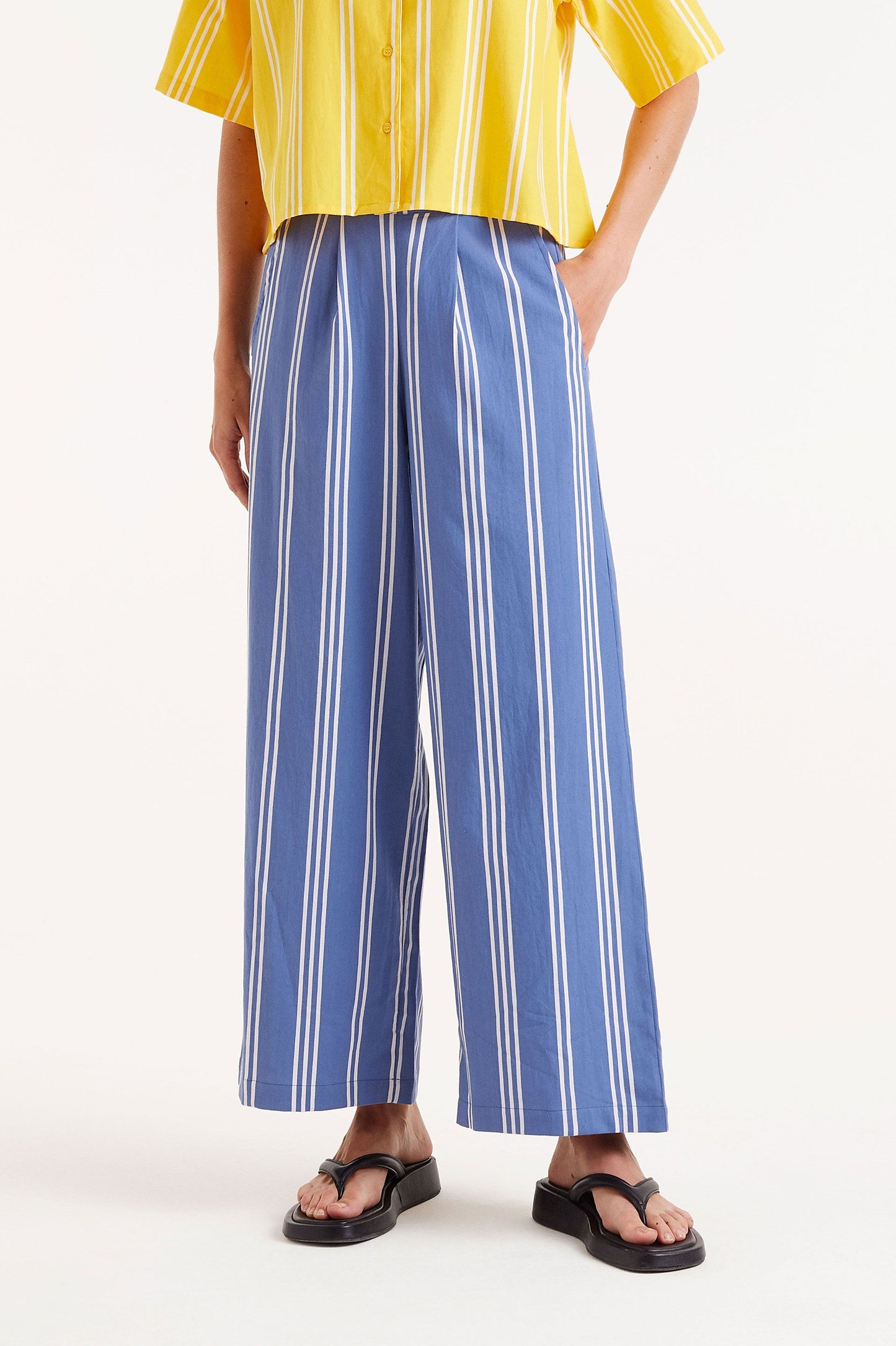 CERYS blue stripe trousers